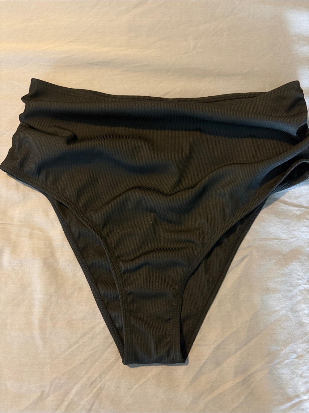 SHEIN Black High-Waist Bikini Bottoms